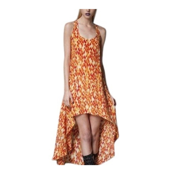 Alexis Silk Tank Dress Size XS Colorful Animal Print Summer Beachy Boho High Low - Picture 1 of 6